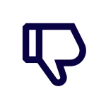 Dislike Left SVG Icon